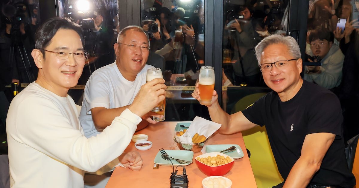 젠슨 황, 한국 기업인과 성수서 삼겹살 회동 관련 이미지