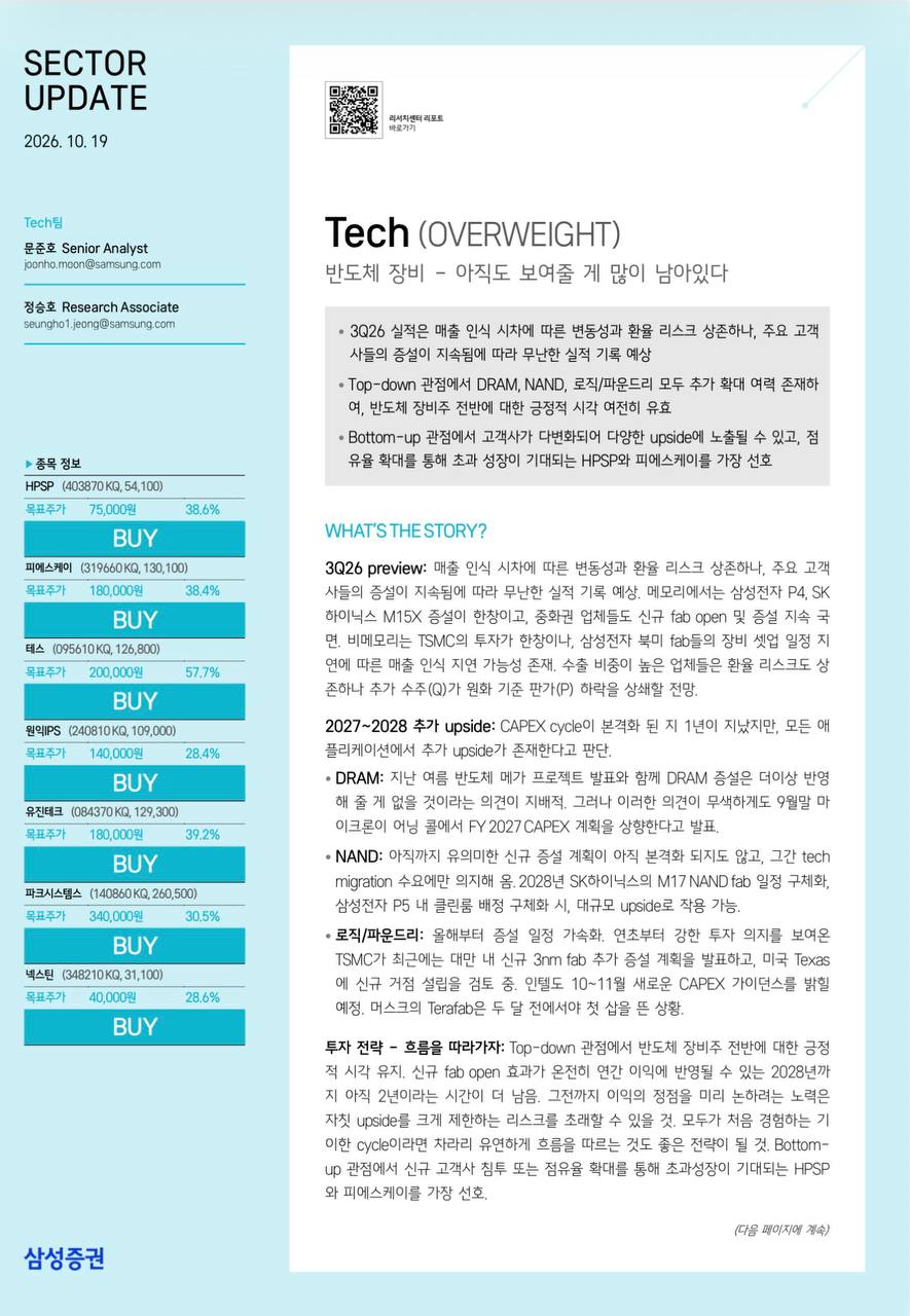 반도체 장비주, 증설 지속에 실적 긍정적 전망 관련 이미지