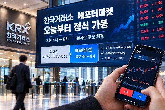 한국거래소, 오후 4시부터 애프터마켓 거래 시작 관련 이미지