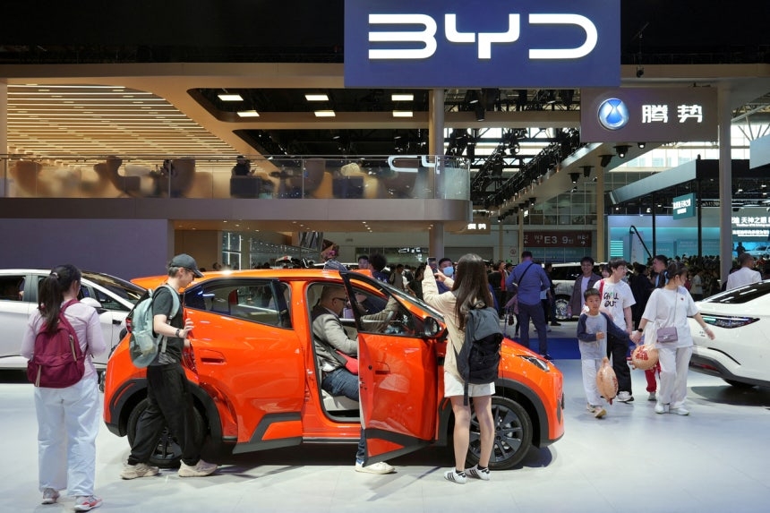 BYD 판매, 해외 수요 증가로 9개월 만에 처음 상승 관련 이미지