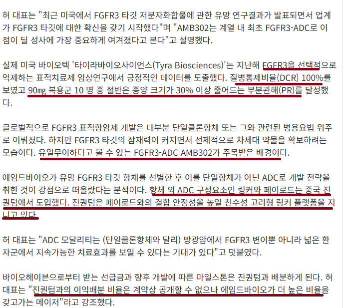 링커는 리가켐바이오, 항체는 에임드바이오