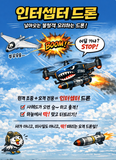 샤헤드 스팅.. 드론.. 인터셉터 일수도있고 아닐수도 있고